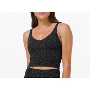 Lululemon Align Tank Wild Thing Camo Deep Coal Multi Black Gray size 6